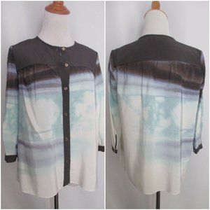 DIANE VON FURSTENBERG 100% Silk MARCY Button Shirt